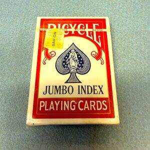 Bicycle Jumbo Index Playing Cards - Red